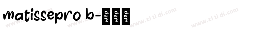 matissepro b字体转换